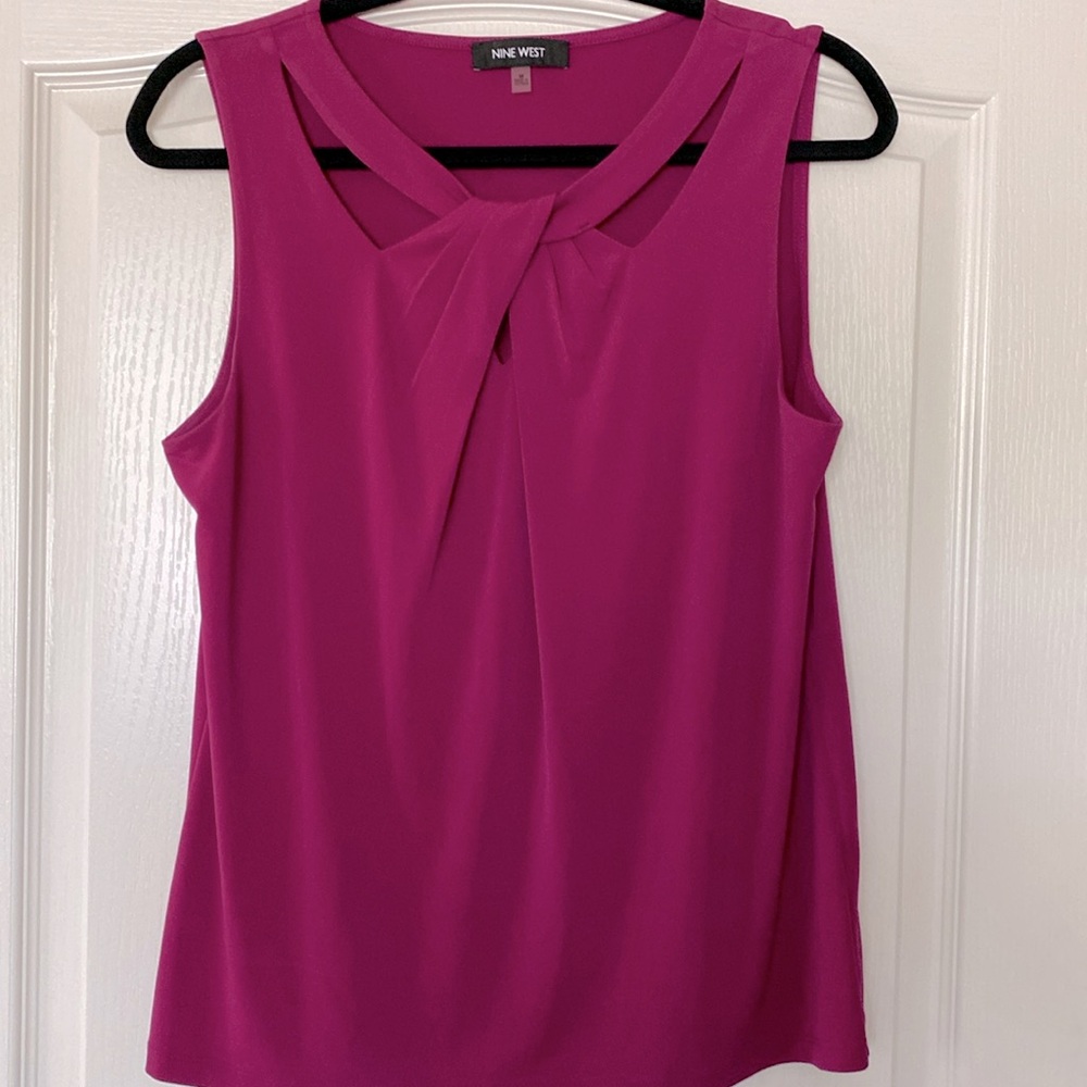 Magenta Sleeveless Top